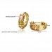 Fashion Colorful Crystal Decor 18K Gold Plate Earring