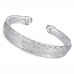 Fashion Miao Silver Cuff Style Bracelet Bangle