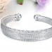 Fashion Miao Silver Cuff Style Bracelet Bangle