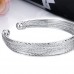 Fashion Miao Silver Cuff Style Bracelet Bangle