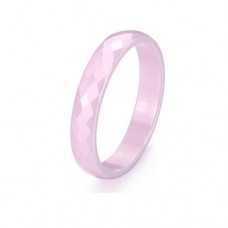 Fashion Pink Ceramic Ring Jewelry 8/9/10