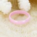 Fashion Pink Ceramic Ring Jewelry 8/9/10