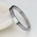 Fashion Dual Hearts Together Titanium Steel Bracelet Bangle