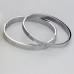 Fashion Rhinestone Decor Titanium Steel Couple Bracelet Bangle