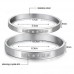 Fashion Rhinestone Decor Titanium Steel Couple Bracelet Bangle