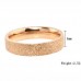 Fashion Gold 316L Titanium Steel Ring 5, 6, 7, 8