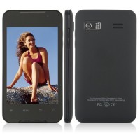 M2 Phone Dual Band Dual SIM Card Dual Camera Bluetooth 4.0 Inch Touch Screen- Black