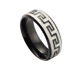 Fashion Black Titanium Steel Ring 7, 8, 9, 10