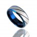 Fashion 316L Titanium Steel Ring Blue 7, 8, 9, 10