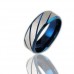 Fashion 316L Titanium Steel Ring Blue 7, 8, 9, 10
