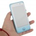 Y222 Phone Dual Band Dual SIM Card Dual Camera FM Bluetooth 3.7 Inch Touch Screen- Blue