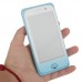 Y222 Phone Dual Band Dual SIM Card Dual Camera FM Bluetooth 3.7 Inch Touch Screen- Blue