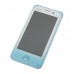 Y222 Phone Dual Band Dual SIM Card Dual Camera FM Bluetooth 3.7 Inch Touch Screen- Blue