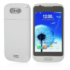 S939 TV Phone Dual Band Dual SIM Card Dual Camera Bluetooth 4.0 Inch Touch Screen- White