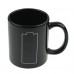 Novelty Battery Color Changing Coffee Tea Mug Cup Black