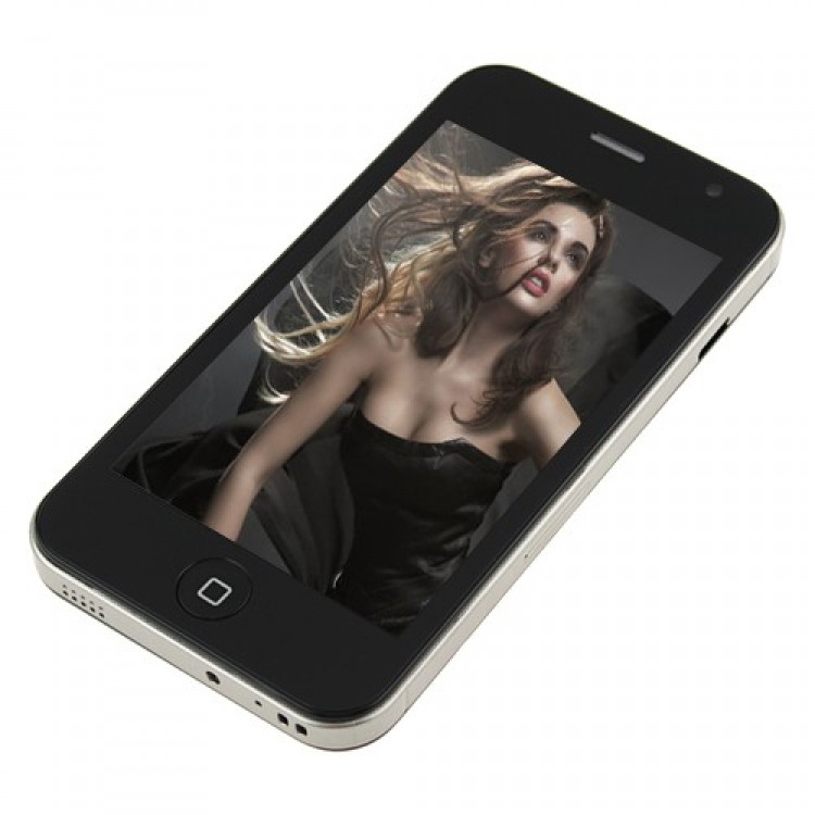 AI5 4.0 Inch Touch Screen Phone Qual Band Dual SIM Card Dual Camera Bluetooth - Black - Free ...