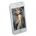 AI5 4.0 Inch Touch Screen Phone Qual Band Dual SIM Card Dual Camera Bluetooth - White