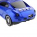 SD-599 Portable Mini Digital Music CAR Figure Speaker with TF/USB/FM Radio Dark Blue