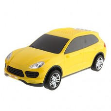 SUOYI SD-988 Portable Digital Music CAR Figure Speaker with TF/USB/FM Radio Yellow