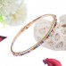 Lady Fashion Glittery Rhinestone Decor Bracelet Jewelry