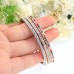 Lady Fashion Glittery Rhinestone Decor Bracelet Jewelry