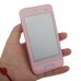 S9500 Phone Dual Band Dual SIM Card Dual Camera Bluetooth 3.5 Inch Touch Screen- Pink