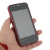 H303 Smart Phone Android 2.3 OS SC6820 1.0GHz WiFi FM 3.5 Inch- Red