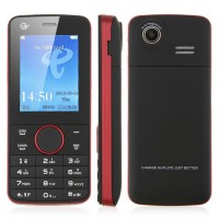 X116 Phone Dual Card GSM/CDMA Bluetooth Camera FM 2.2 Inch- Red & Black