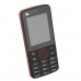 X116 Phone Dual Card GSM/CDMA Bluetooth Camera FM 2.2 Inch- Red & Black