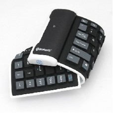 Mini Foldable Bluetooth Keyboard Wireless Silicone Rechargeable 2.4GHz