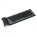 Mini Foldable Bluetooth Keyboard Wireless Silicone Rechargeable 2.4GHz