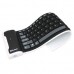 Mini Foldable Bluetooth Keyboard Wireless Silicone Rechargeable 2.4GHz