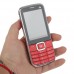 C7 Phone Dual Card GSM/CDMA Camera Bluetooth FM 2.2 Inch Touch Screen- Red