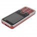 3322+ Quad Band Mobile Phone Dual SIM Card 2.2 Inch Bluetooth Camera - Red