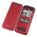 3322+ Quad Band Mobile Phone Dual SIM Card 2.2 Inch Bluetooth Camera - Red