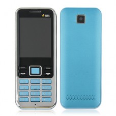 3322+ Quad Band Mobile Phone Dual SIM Card 2.2 Inch Bluetooth Camera - Blue