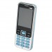 3322+ Quad Band Mobile Phone Dual SIM Card 2.2 Inch Bluetooth Camera - Blue