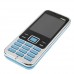 3322+ Quad Band Mobile Phone Dual SIM Card 2.2 Inch Bluetooth Camera - Blue