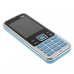 3322+ Quad Band Mobile Phone Dual SIM Card 2.2 Inch Bluetooth Camera - Blue