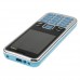 3322+ Quad Band Mobile Phone Dual SIM Card 2.2 Inch Bluetooth Camera - Blue