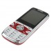 X666 Phone Dual Band Dual SIM Card Bluetooth FM Camera 2.2 Inch