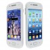 9230 TV Phone Dual Band Dual SIM Card Dual Camera Bluetooth 4.0 Inch Touch Screen- White