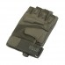 Blackhawk Tactical Half-Finger Gloves Leather Palm Army Green Size L