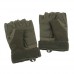 Blackhawk Tactical Half-Finger Gloves Leather Palm Army Green Size L