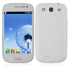 I9300 Smart Phone Android 2.3 MTK6515 1.0GHz WiFi Bluetooth 4.0 Inch- White