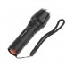 SA-813 Adjustable Focus LED Flashlight Zoomable LED Waterproof Camping Hiking Torch  2 Colors