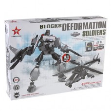 Blocks Deformation Soldiers Mirage Fighter Assembly Model Kit Educational Toy Set