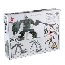 Blocks Deformation Soldiers Doom Fighter Assembly Model Kit Educational Toy Set