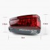 1 Set Bike Safety Light Bicycle Cycling Laser Rear Tail Light Lamp (2 Laser + 5 LED)