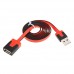 1.5M Flat Slim High Speed USB 2.0 A Male to Female Adapter Extension Cable 6 Colors